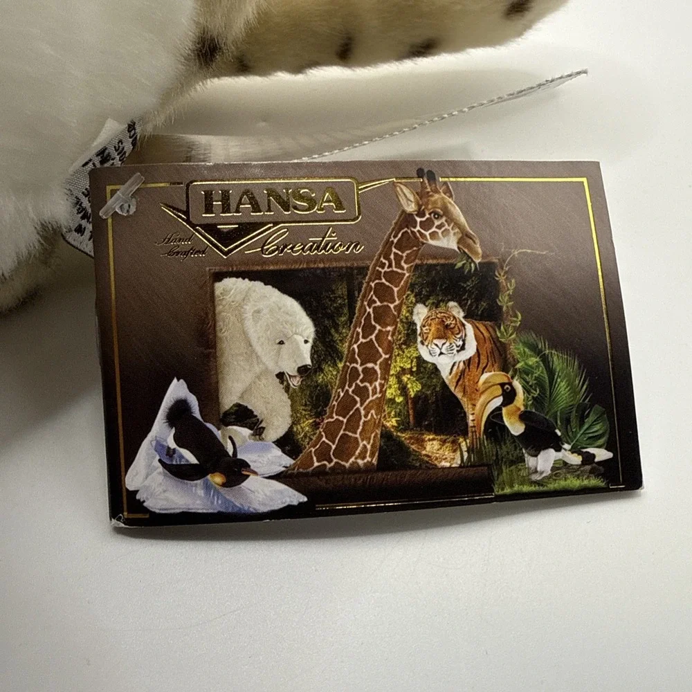 VTG Realistic Hansa Cheetah Cub Sitting‎ Stuffed Animal Toy Plush Art  With Tag